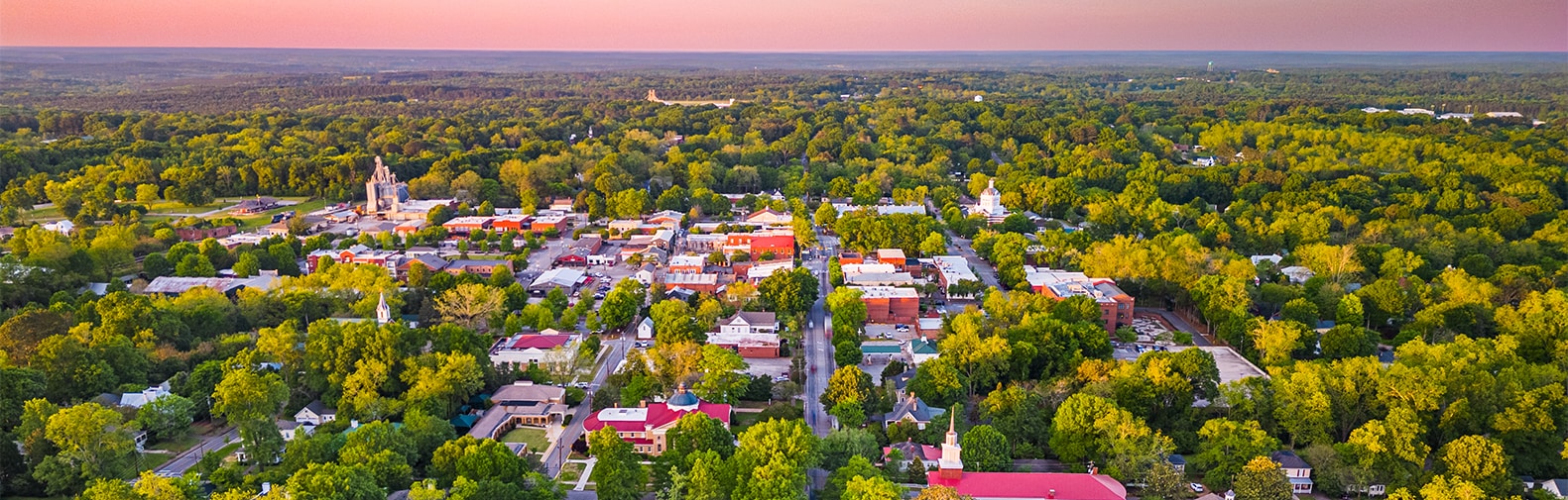 Hyundai Dealer Near Clearfield | Over head view of the whole city 