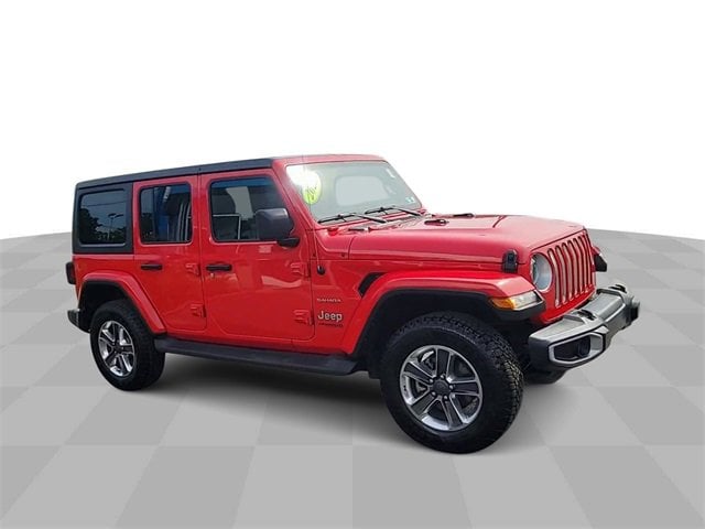 Used 2022 Jeep Wrangler Unlimited Sahara with VIN 1C4HJXEN8NW216342 for sale in Paoli, PA