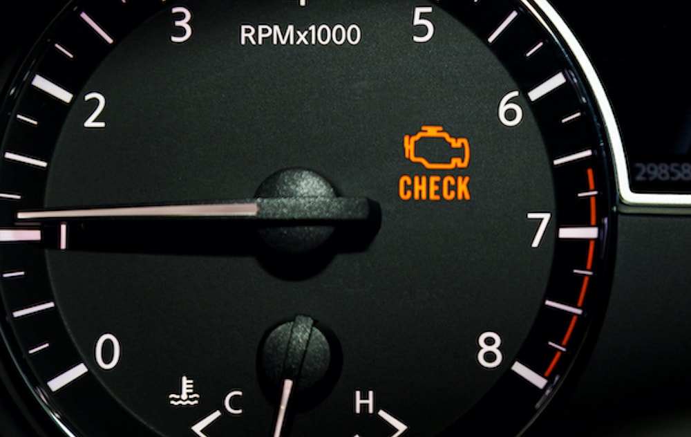Check Engine Light Illuminated on Dashboard