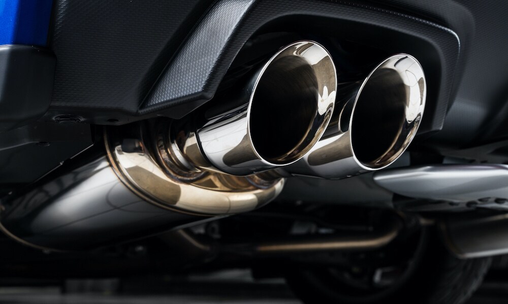 Chrome Muffler on Car