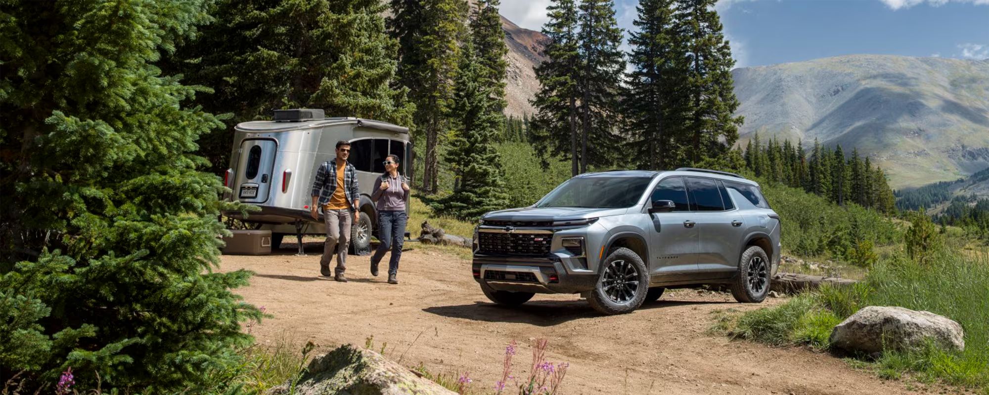 Couple Outside with Chevy SUV