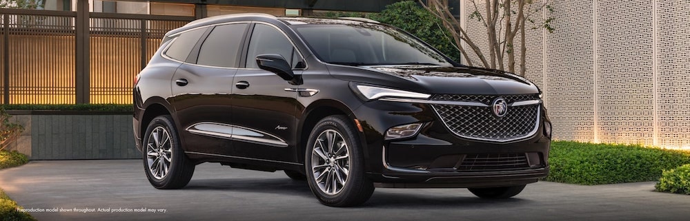 2022 Buick Enclave Front Angle View Black