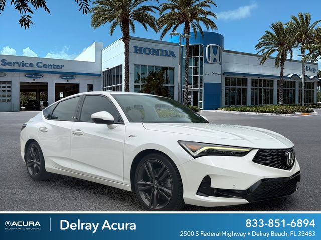 Platinum White Pearl 2023 Acura Integra Hatchback Front-Wheel Drive Continuously Variable Transmission