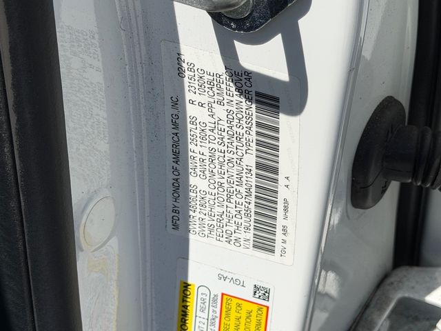 Certified Used 2021 Platinum White Pearl Acura Technology Package image 22