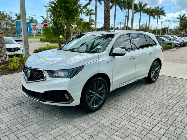 Used 2019 White Diamond Pearl Acura 3.5L Tech & A-Spec Pkgs image 3