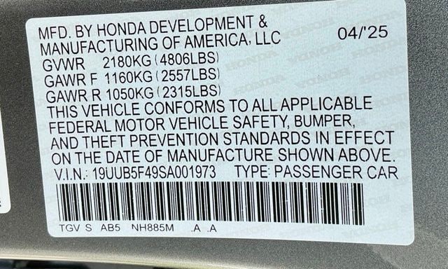 Certified Used 2025 Liquid Carbon Metallic Acura Technology Package image 41