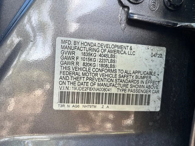 Used 2022 Modern Steel Metallic Acura Technology & A-Spec Packages image 13