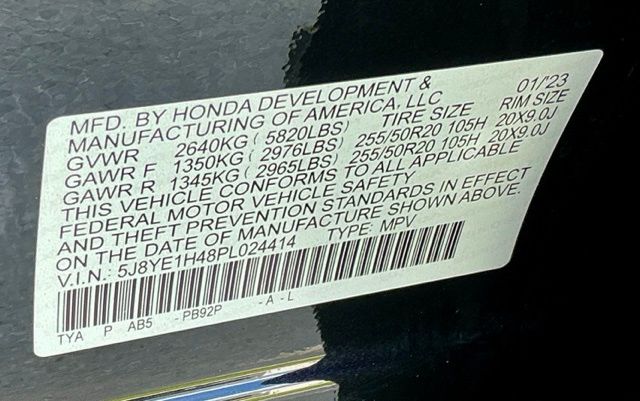 Certified Used 2023 Phantom Violet Pearl Acura SH-AWD Technology Package image 45