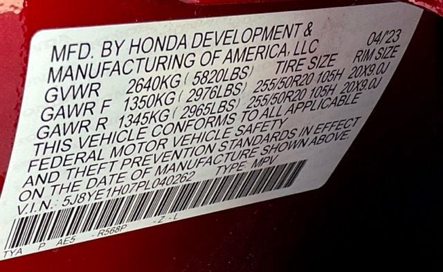 Certified Used 2023 Performance Red Pearl Acura SH-AWD A-Spec Package image 44