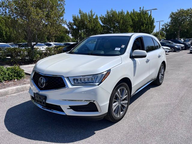 Used 2018 White Diamond Pearl Acura V6 SH-AWD with Technology Package image 2