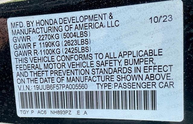 Certified Used 2023 Majestic Black Pearl Acura A-Spec Package image 40