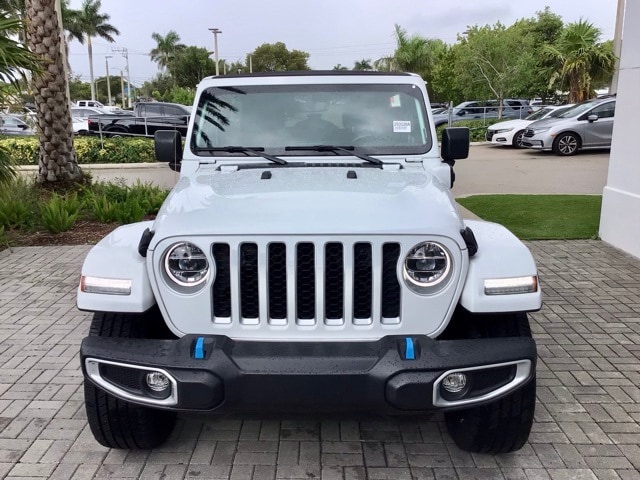 Used 2022 Jeep Wrangler Unlimited Sahara 4XE with VIN 1C4JJXP62NW108919 for sale in Delray Beach, FL