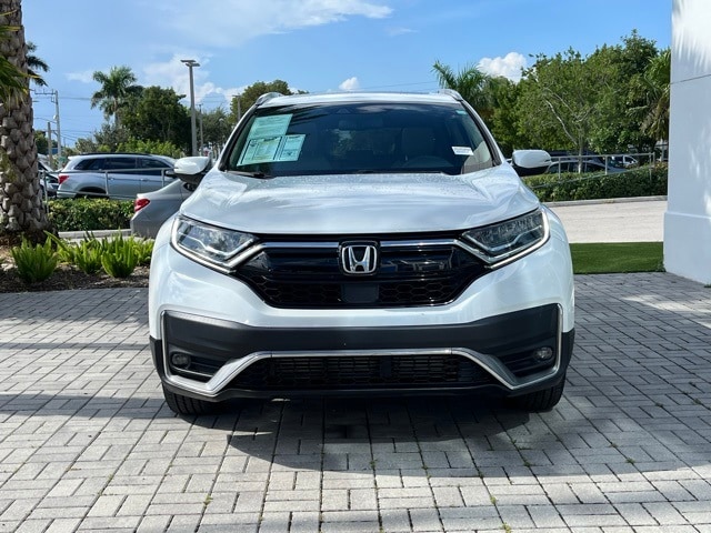 Certified 2021 Honda CR-V Touring with VIN 2HKRW1H92MH413982 for sale in Delray Beach, FL