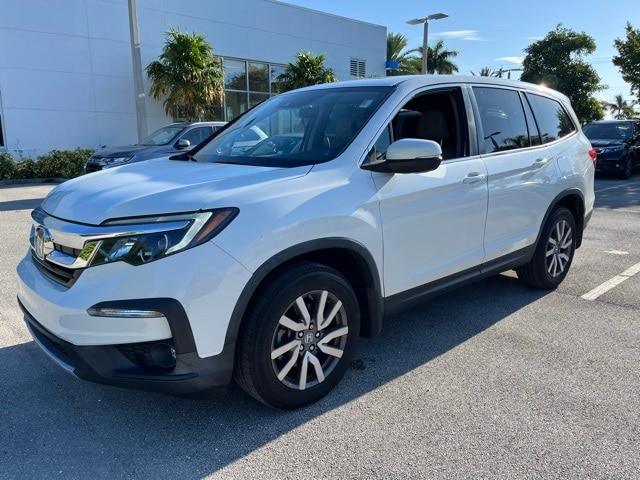 Used 2021 Honda Pilot EX-L with VIN 5FNYF5H53MB026517 for sale in Delray Beach, FL