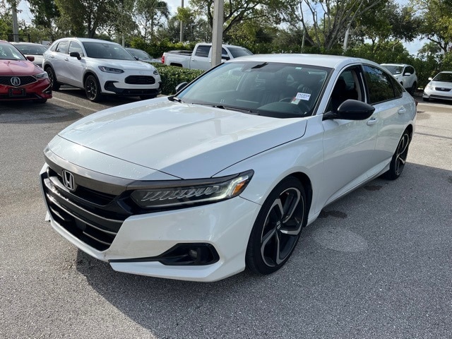 Certified 2022 Honda Accord Sport SE with VIN 1HGCV1F47NA029805 for sale in Delray Beach, FL