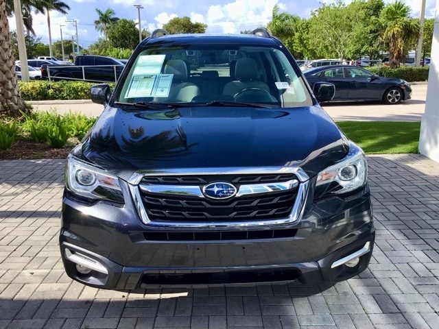 Used 2018 Subaru Forester Limited with VIN JF2SJARC4JH445273 for sale in Delray Beach, FL