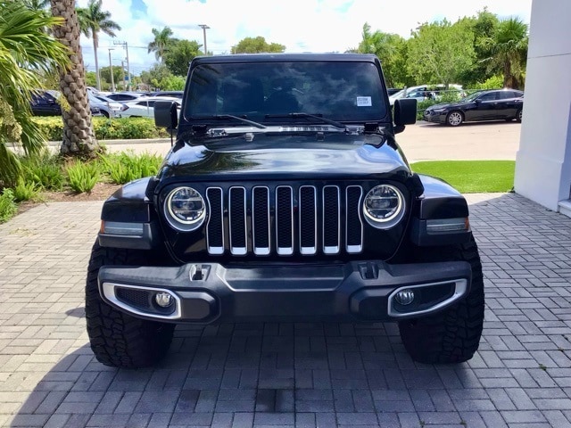 Used 2018 Jeep All-New Wrangler Unlimited Sahara with VIN 1C4HJXEG1JW103859 for sale in Delray Beach, FL