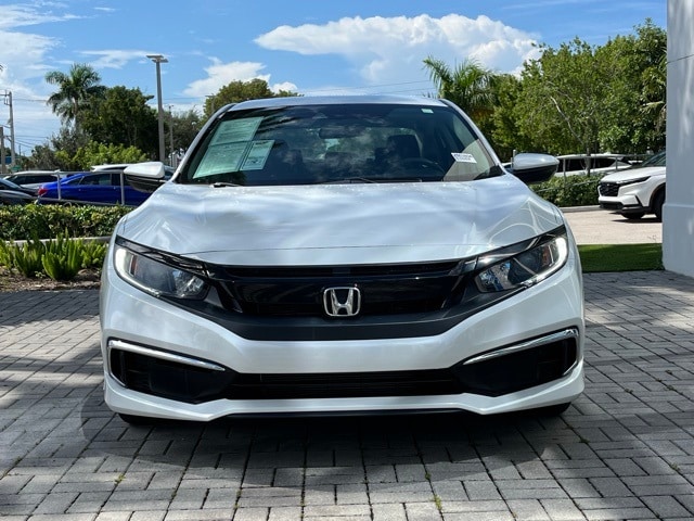 Certified 2020 Honda Civic LX with VIN 2HGFC2F63LH521059 for sale in Delray Beach, FL