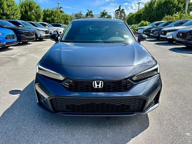 Meteorite Gray Metallic 2026 Honda Civic Hybrid Hatchback Front-Wheel Drive Continuously Variable Transmission