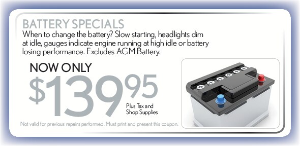 Honda coupons battery