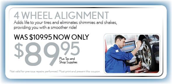 4 Wheel Alignment, Delray Beach, FL Automotive Service Special Special