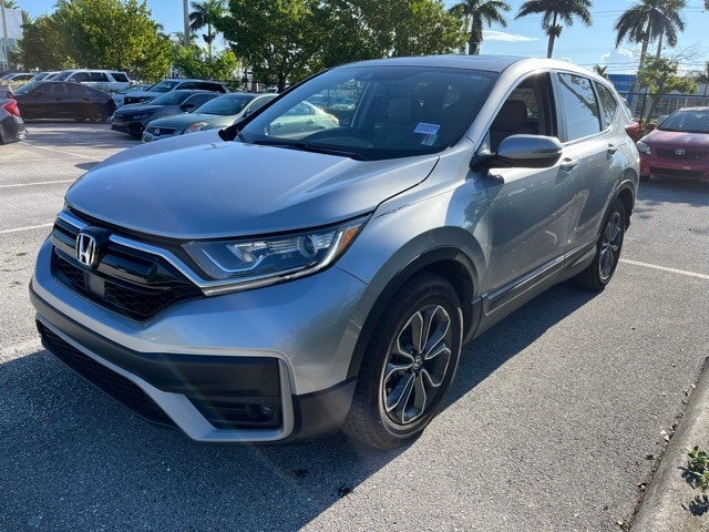 Certified 2021 Honda CR-V EX-L with VIN 5J6RW1H87MA004076 for sale in Delray Beach, FL