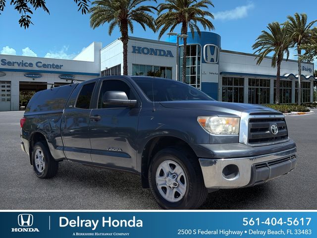 Slate 2010 Toyota Tundra Tundra-Grade Double Cab 4.6L Pickup Truck 4X2 6-Speed Automatic