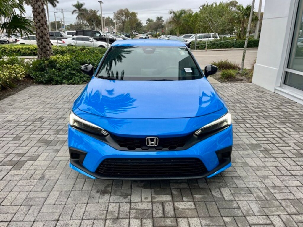 Boost Blue Pearl Certified 2024 Honda Civic Sport For Sale in Delray