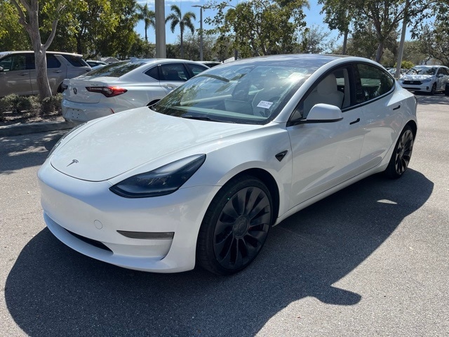 Used 2023 Tesla Model 3 Performance with VIN 5YJ3E1ECXPF516529 for sale in Delray Beach, FL