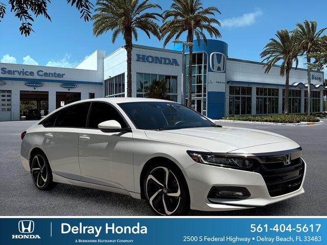Platinum White Pearl 2020 Honda Accord Sedan Front-Wheel Drive Continuously Variable Transmission