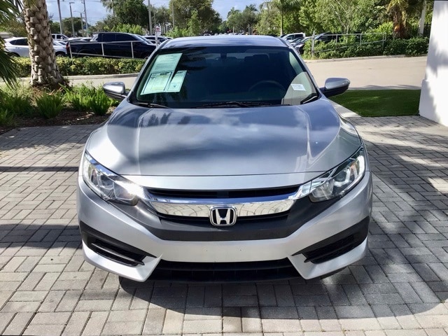 Used 2017 Honda Civic LX with VIN 19XFC2F5XHE027242 for sale in Delray Beach, FL