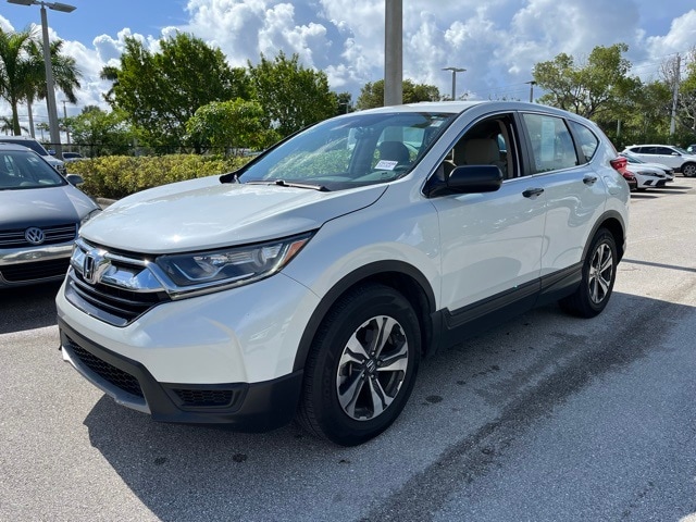 Used 2017 Honda CR-V LX with VIN 5J6RW5H38HL006344 for sale in Delray Beach, FL