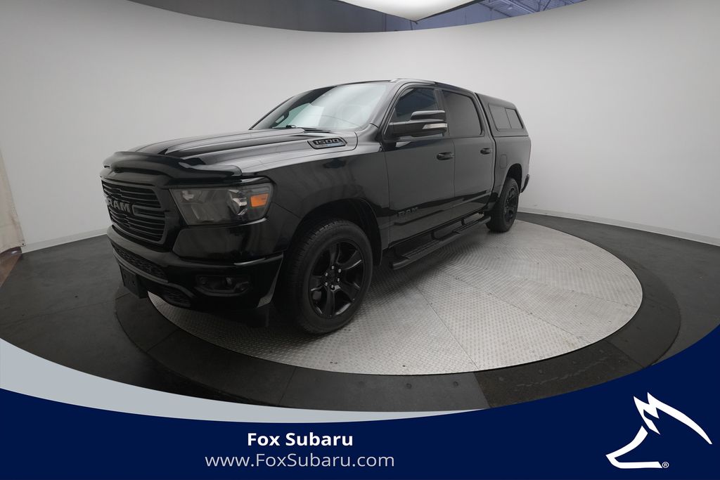 Diamond Black Crystal Pearlcoat 2021 RAM 1500 Pickup Truck Four-Wheel Drive 8-Speed Automatic