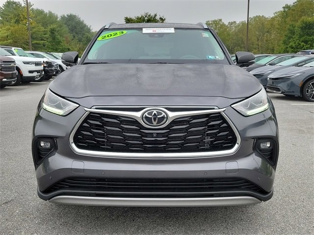 Certified 2023 Toyota Highlander Platinum with VIN 5TDKDRBH0PS517858 for sale in Thorndale, PA