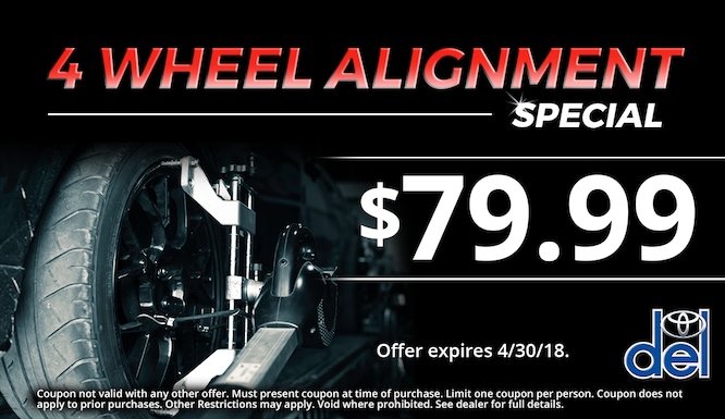 Del toyota coupons At North Park Toyota, we believe that auto service shouldn't break the bank.