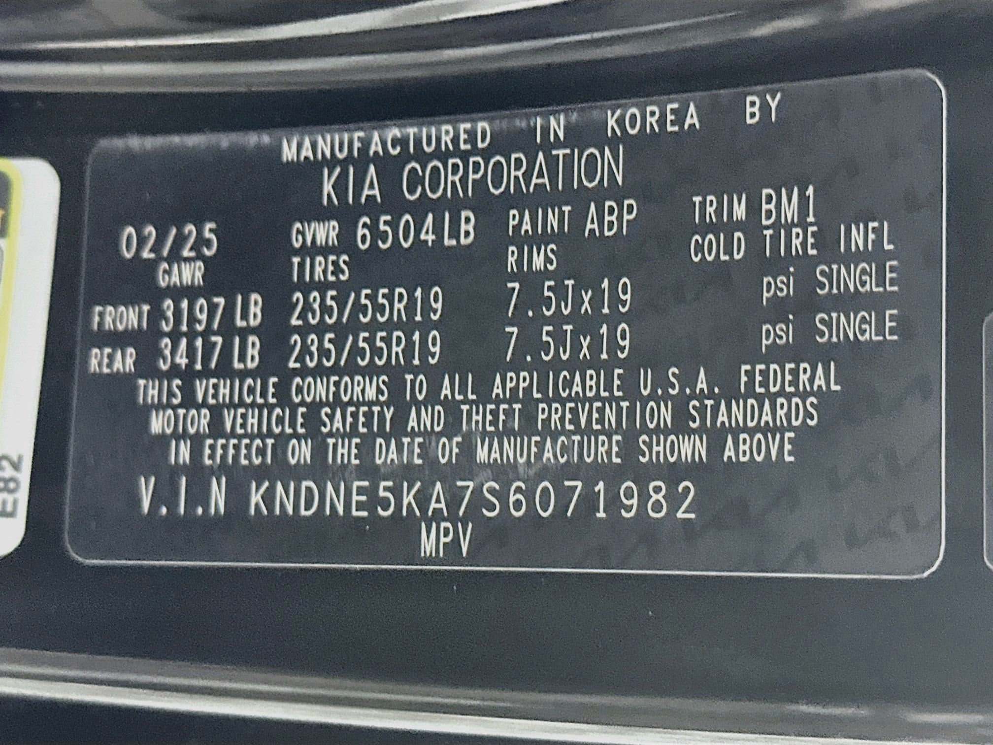 2025 Kia Carnival 38