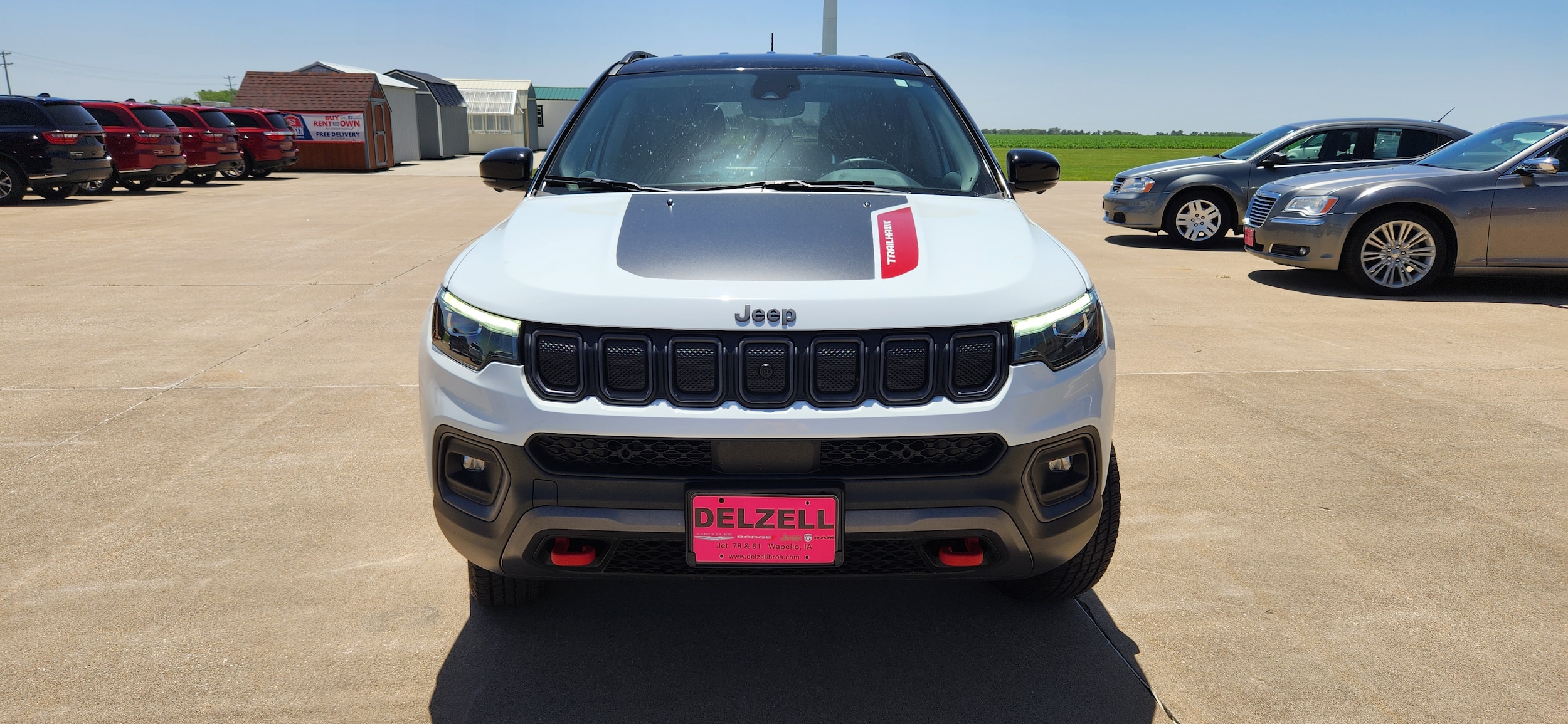 Used 2022 Jeep Compass Trailhawk with VIN 3C4NJDDB2NT199553 for sale in Wapello, IA