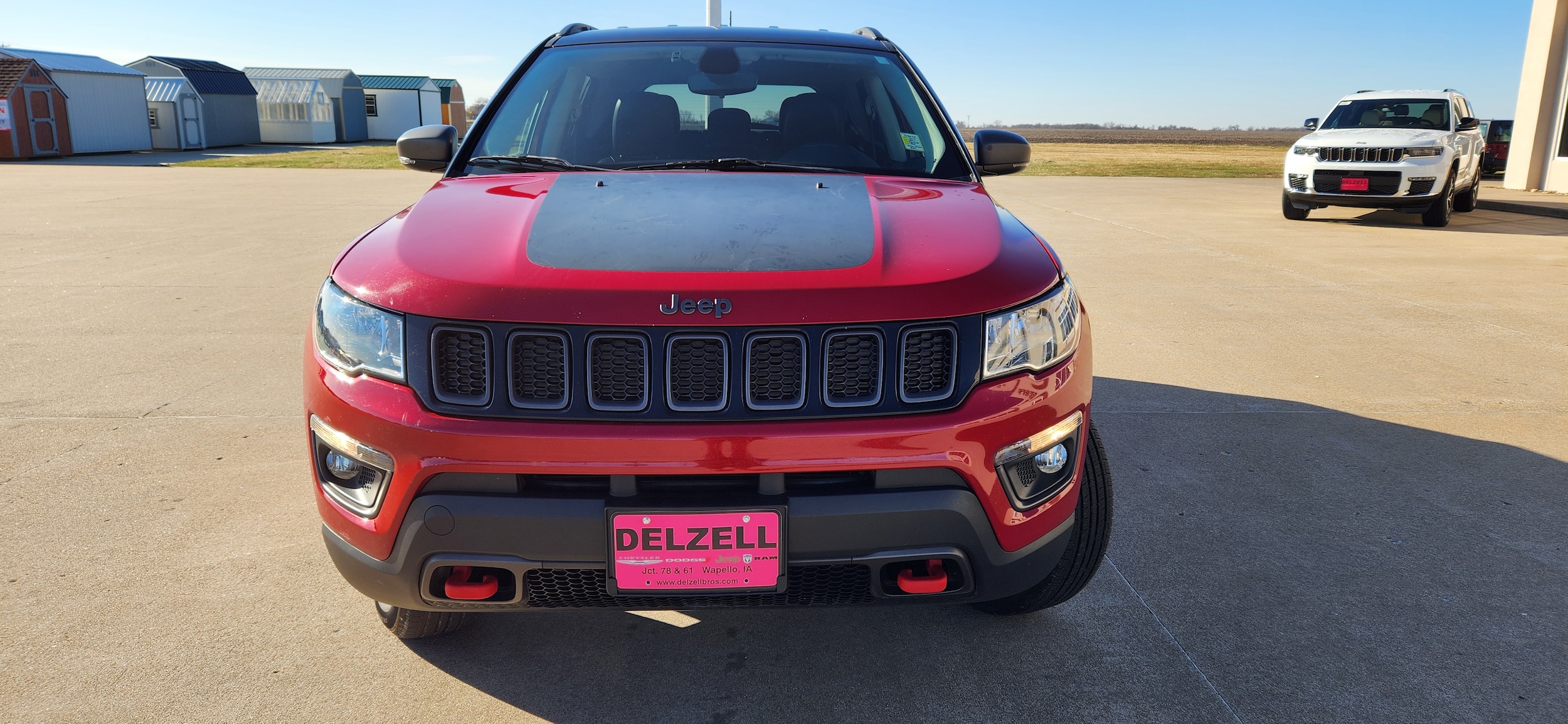 Used 2019 Jeep Compass Trailhawk with VIN 3C4NJDDB4KT709624 for sale in Wapello, IA