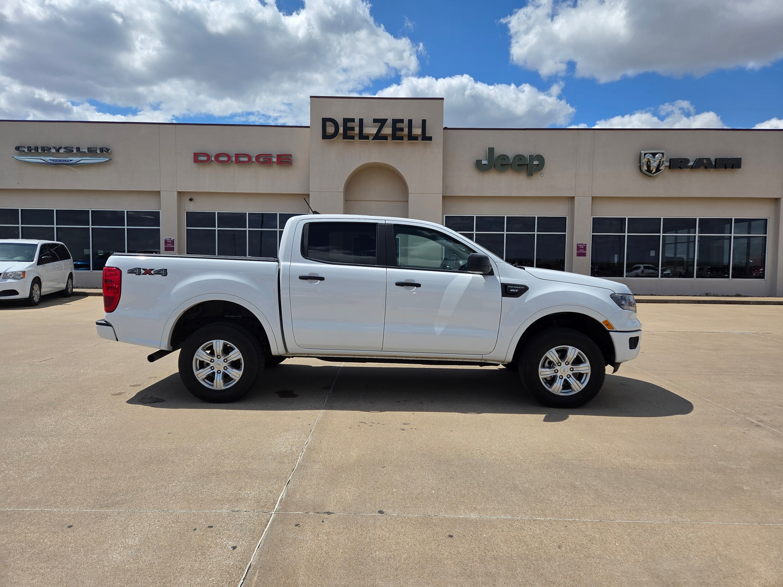 White 2022 Ford Ranger Pickup Truck Four-Wheel Drive Automatic