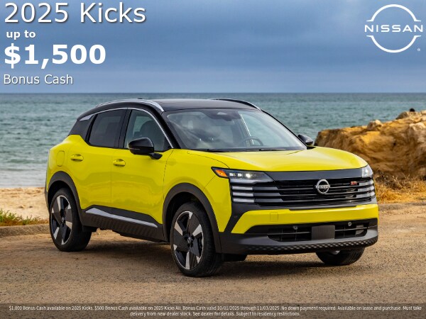 2025 Nissan Kicks $1500 Bonus Cash