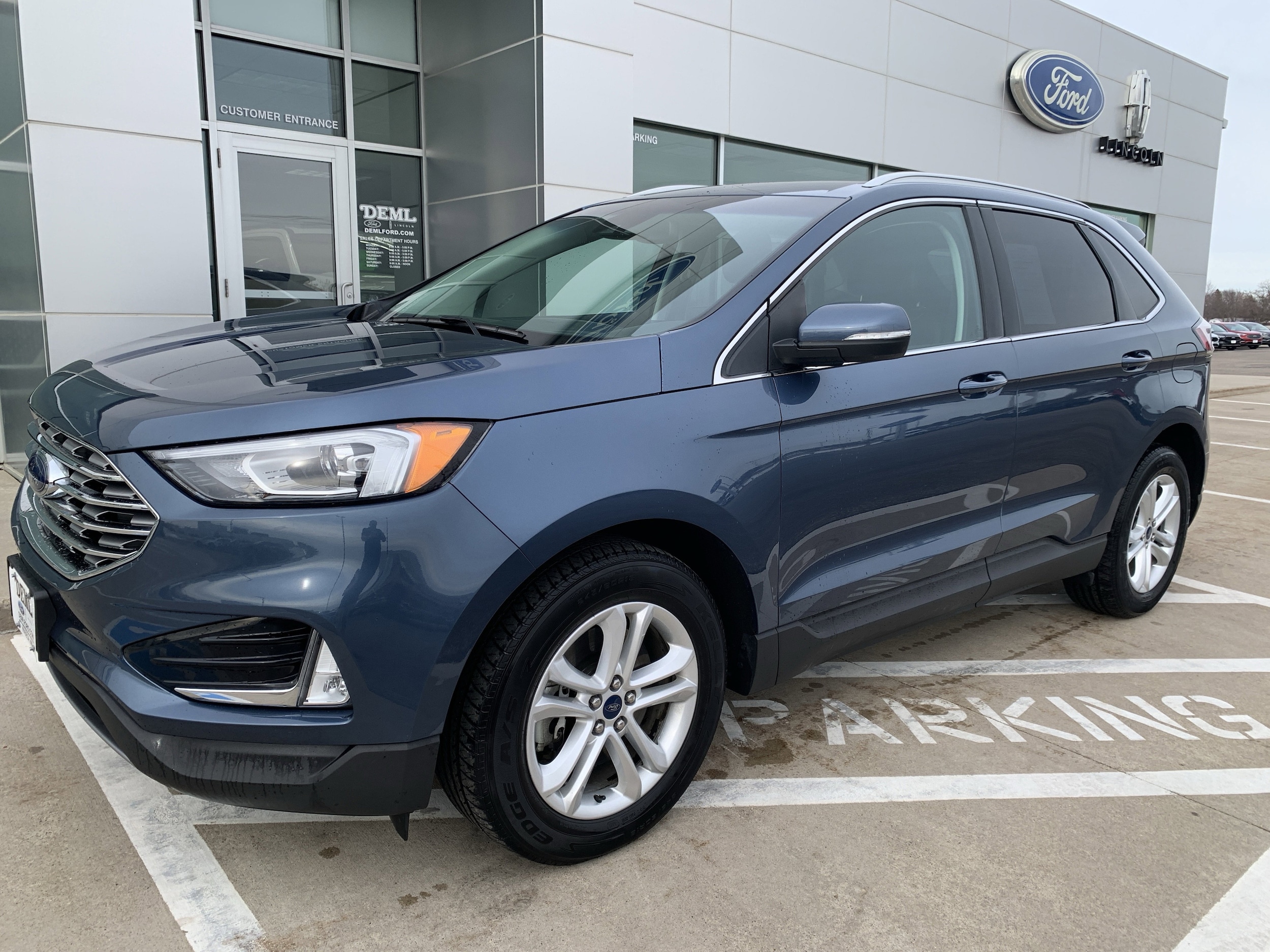 Used 2019 Ford Edge SEL with VIN 2FMPK4J95KBB69747 for sale in Waseca, Minnesota