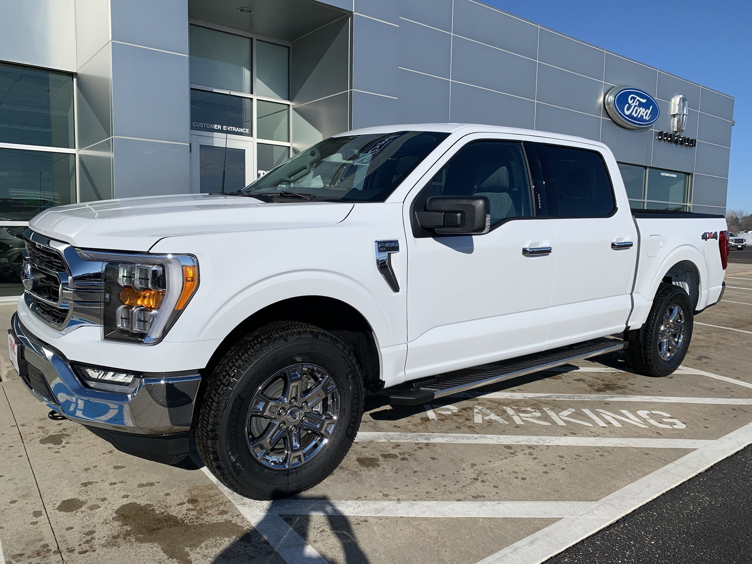 Used 2023 Ford F-150 XLT with VIN 1FTEW1EP4PFB73284 for sale in Waseca, Minnesota