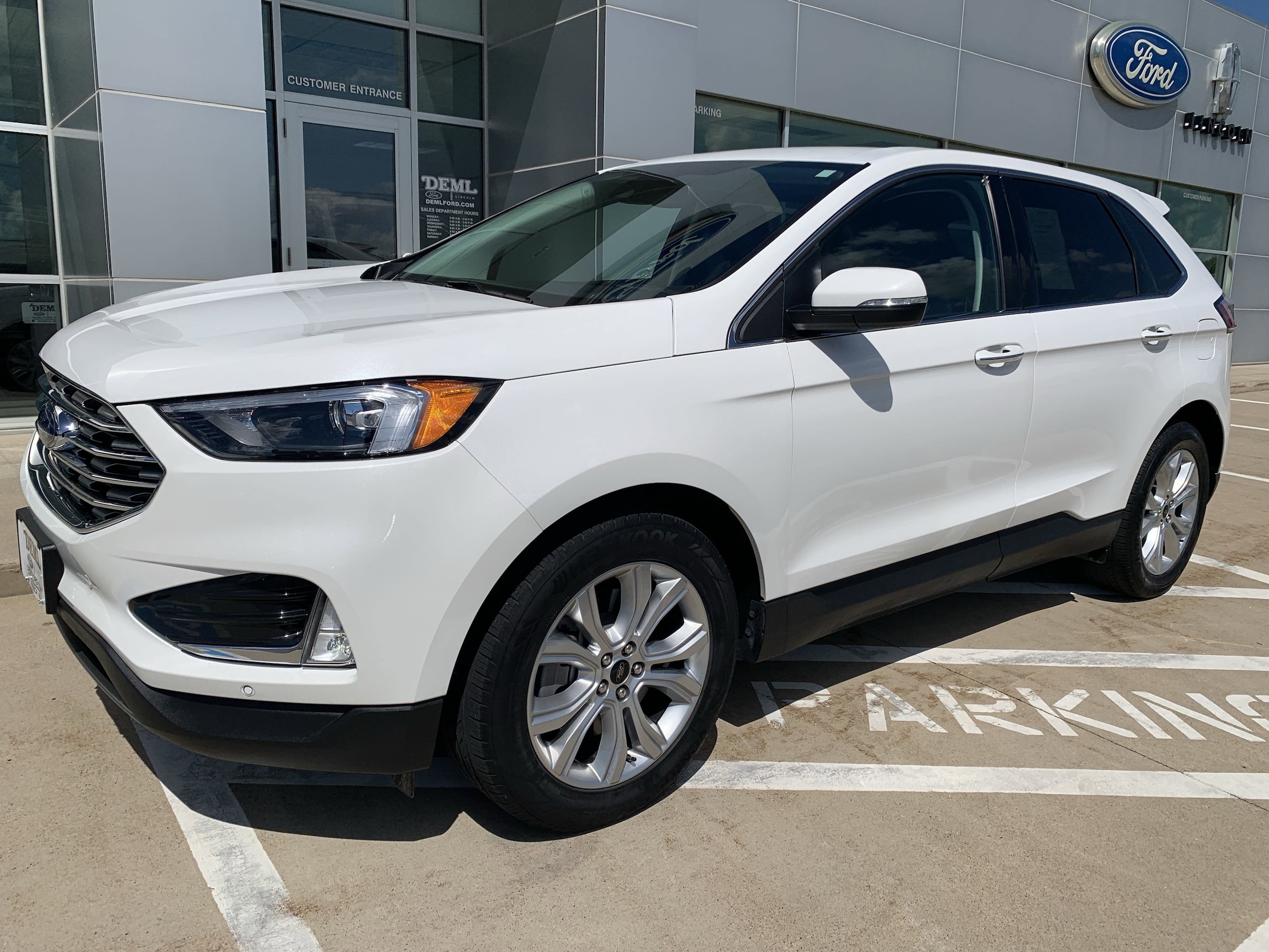 Used 2023 Ford Edge Titanium with VIN 2FMPK4K91PBA56142 for sale in Waseca, Minnesota