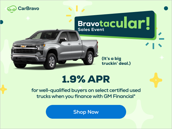 1.9% APR for well-qualified buyers on select certified used trucks when you finance with GM Financial*