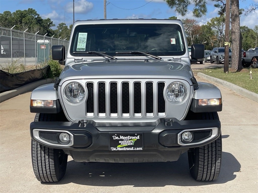 Certified 2022 Jeep Wrangler Unlimited Sahara with VIN 1C4HJXEN0NW187659 for sale in Conroe, TX