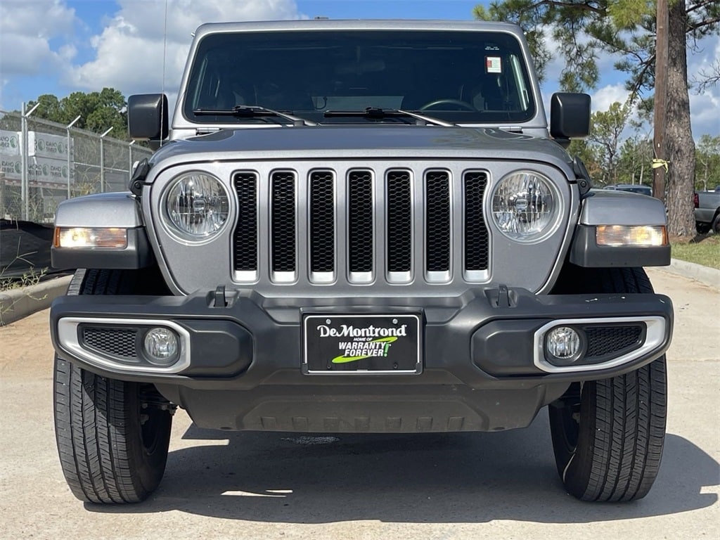 Certified 2020 Jeep Wrangler Unlimited Sahara with VIN 1C4HJXEN3LW330651 for sale in Conroe, TX