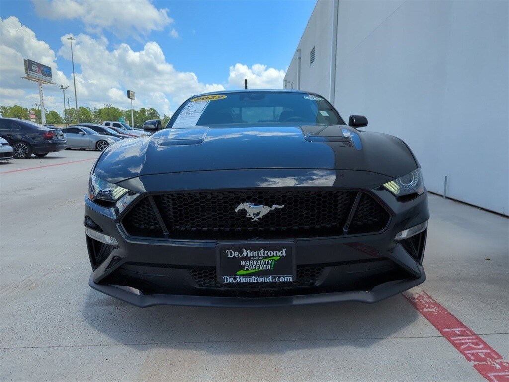 Used 2022 Ford Mustang GT Premium with VIN 1FA6P8CF1N5136822 for sale in Conroe, TX