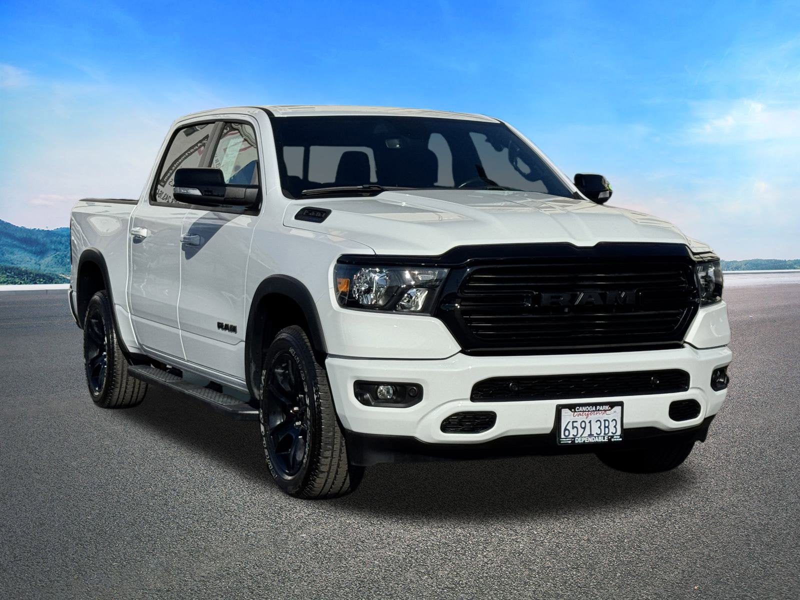 Certified 2021 RAM Ram 1500 Pickup Big Horn/Lone Star with VIN 1C6SRFFT0MN512795 for sale in Canoga Park, CA