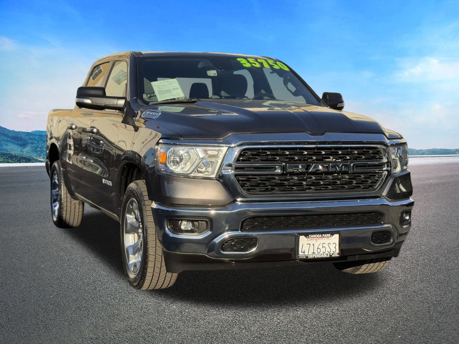 Certified 2022 RAM Ram 1500 Pickup Big Horn/Lone Star with VIN 1C6RREFG0NN337137 for sale in Canoga Park, CA