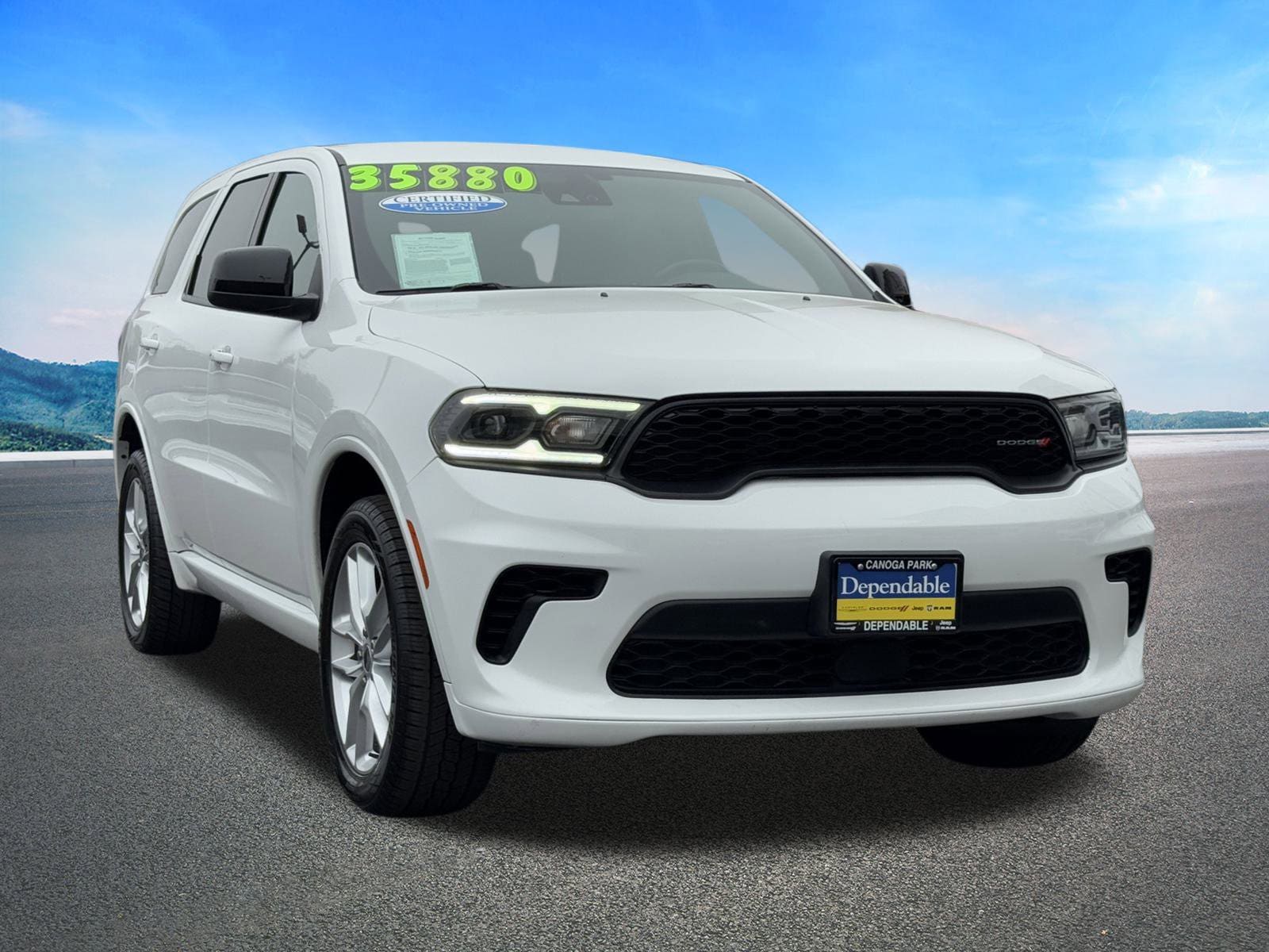 Certified 2023 Dodge Durango GT with VIN 1C4RDJDG1PC574169 for sale in Canoga Park, CA